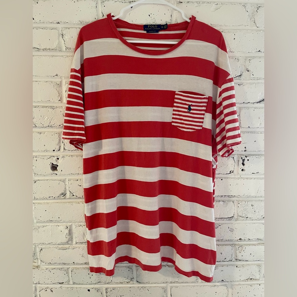 Ralph Lauren Striped T-Shirt Size XL.